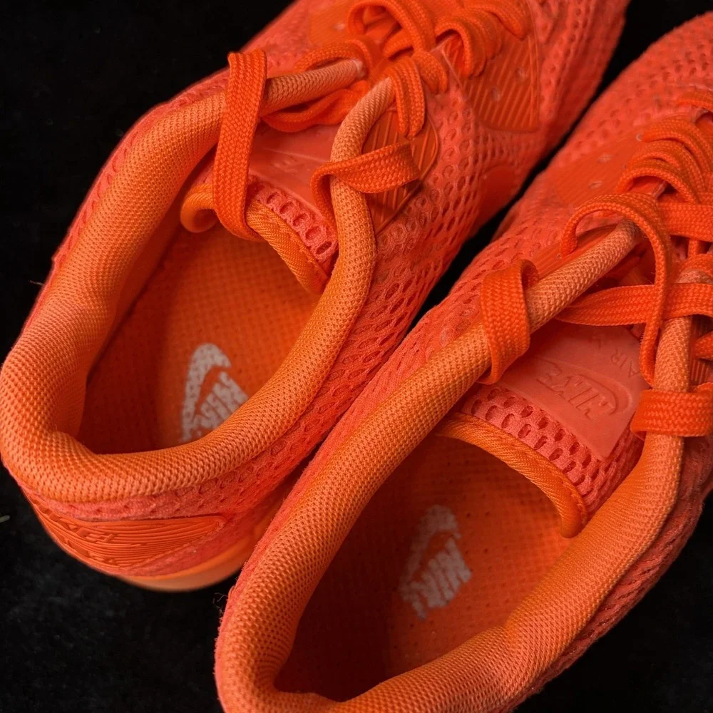 Nike Air Max 90 Ultra Breathe 725222-800 Mens 9 Running Shoes Orange Sneaker